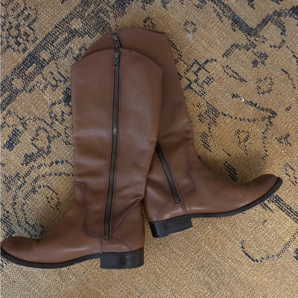 Frye Leather Brown Riding Boots